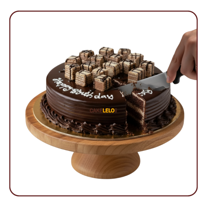 Chocolate Munch Cake in Ambaji – Crunchy & Creamy Chocolate Cake | Cakelelo