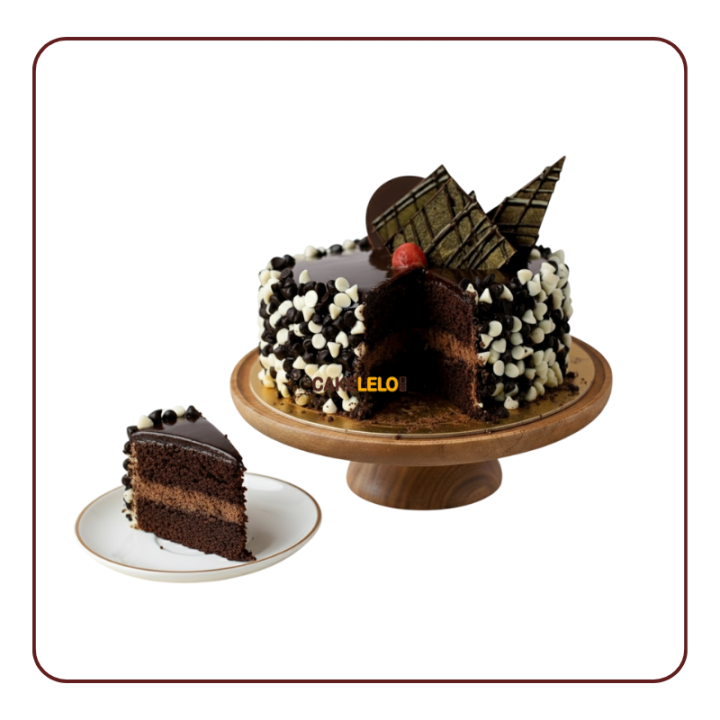 Chocolate Chips Cake in Ambaji – Moist & Crunchy Chocolate Cake | Cakelelo