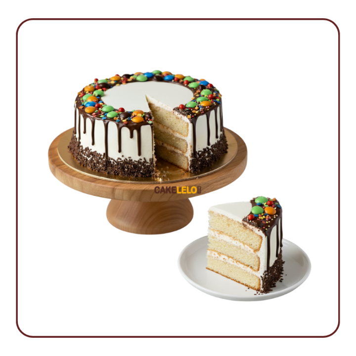 Chocolate Gems Cake in Ambaji | Colourful Chocolate Cake – Cakelelo