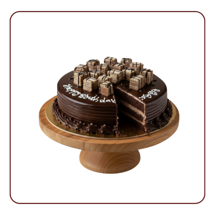 Chocolate Munch Cake in Khedbrahma | Crunchy Premium Cake