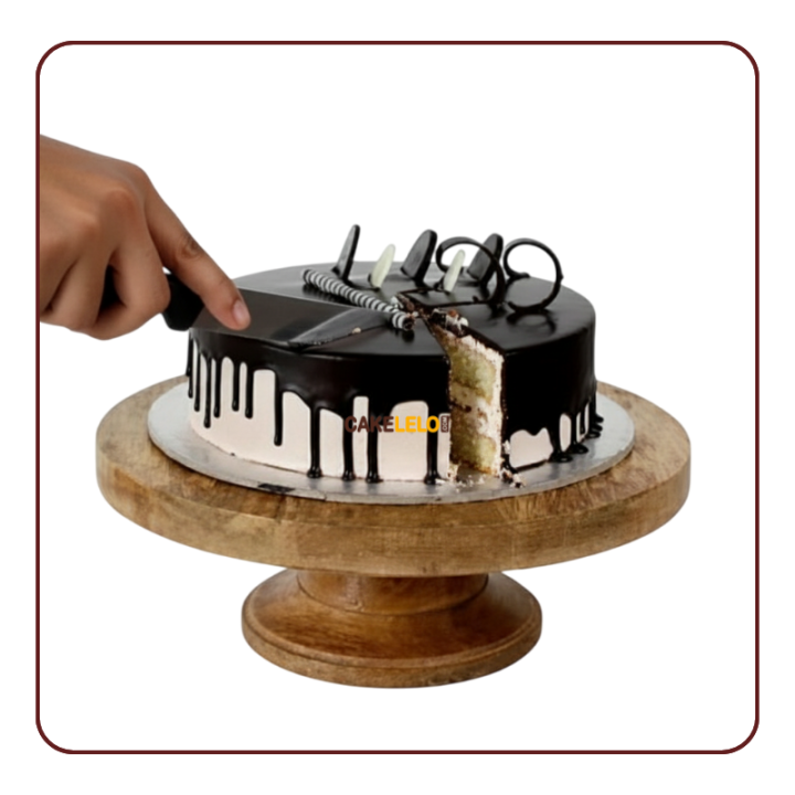 Chocolate Vanilla Cake Khedbrahma | Classic Dual-Flavour Cake