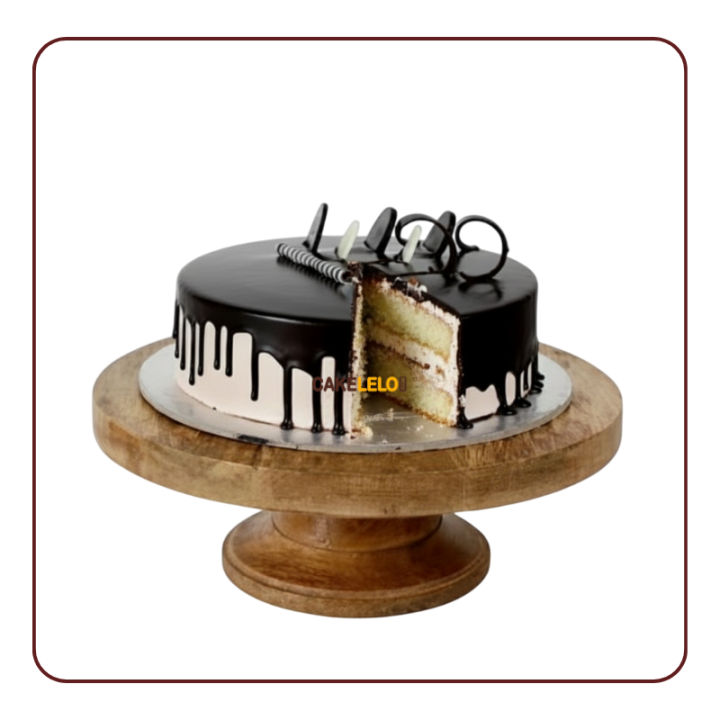 Chocolate Vanilla Cake Khedbrahma | Classic Dual-Flavour Cake