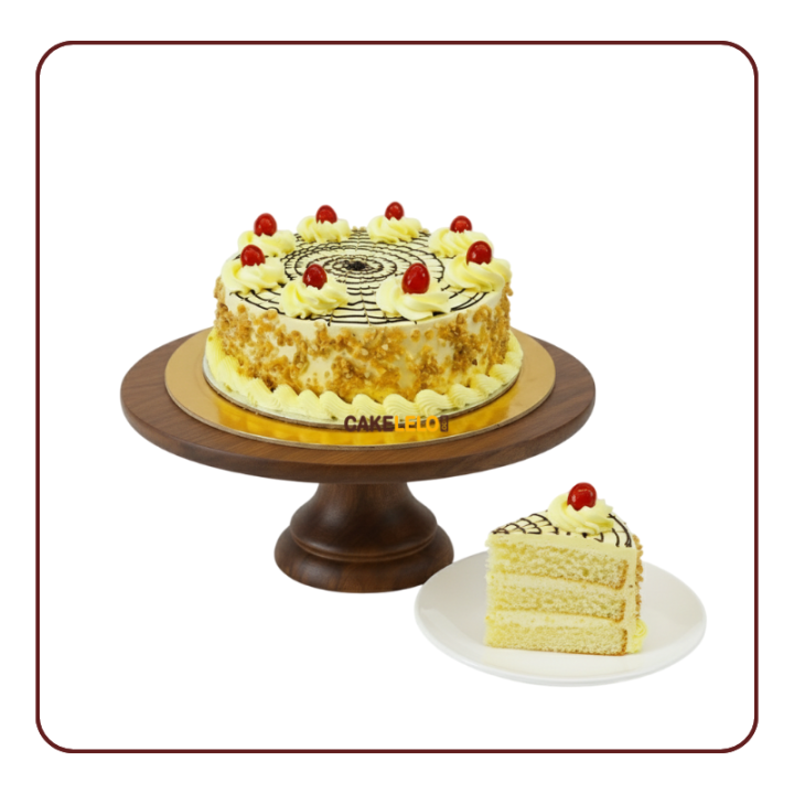 Butterscotch Cake Khedbrahma | Sweet Crunchy Caramel Cake