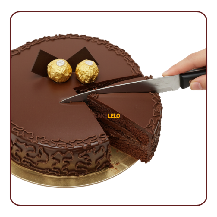 Ferrero Rocher Cake Khedbrahma | Premium Hazelnut Chocolate Cake