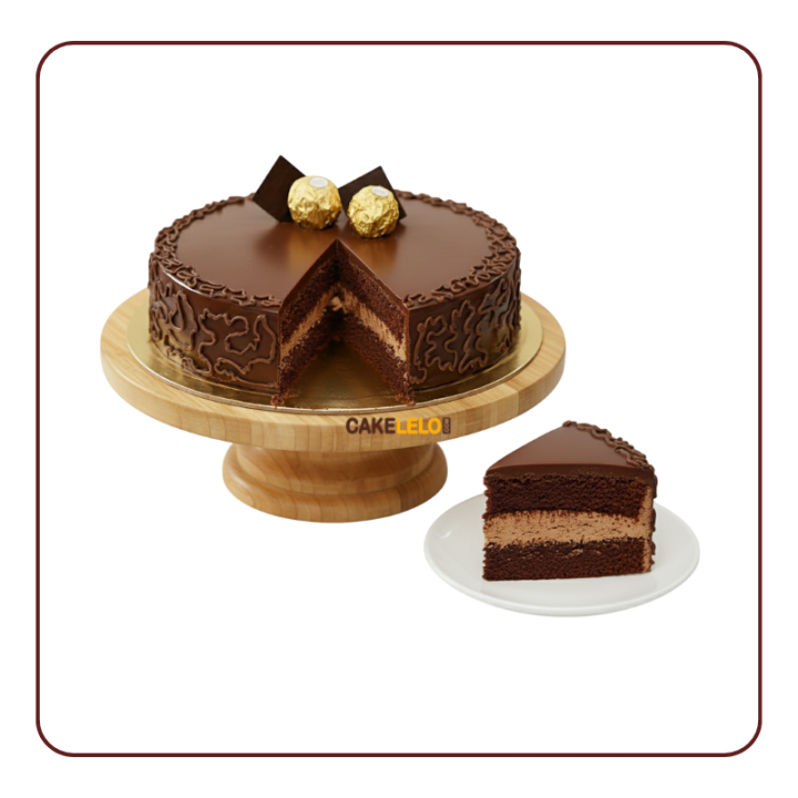 Ferrero Rocher Cake Khedbrahma | Premium Hazelnut Chocolate Cake