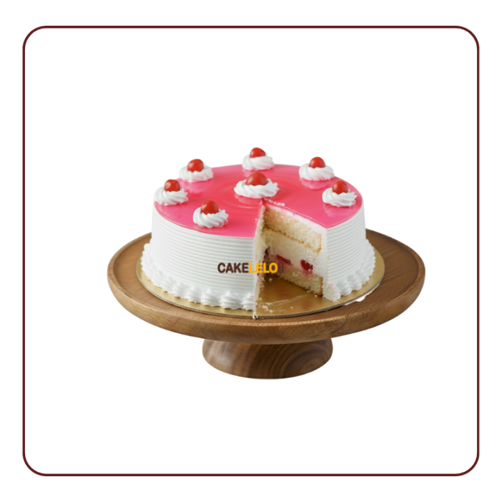 Strawberry Cake Khedbrahma | Fresh Fruit Cream Cake
