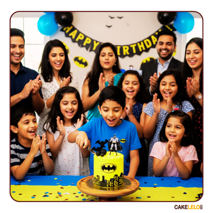 Batman Cake in Kudasan Gandhinagar | Superhero Theme Cake