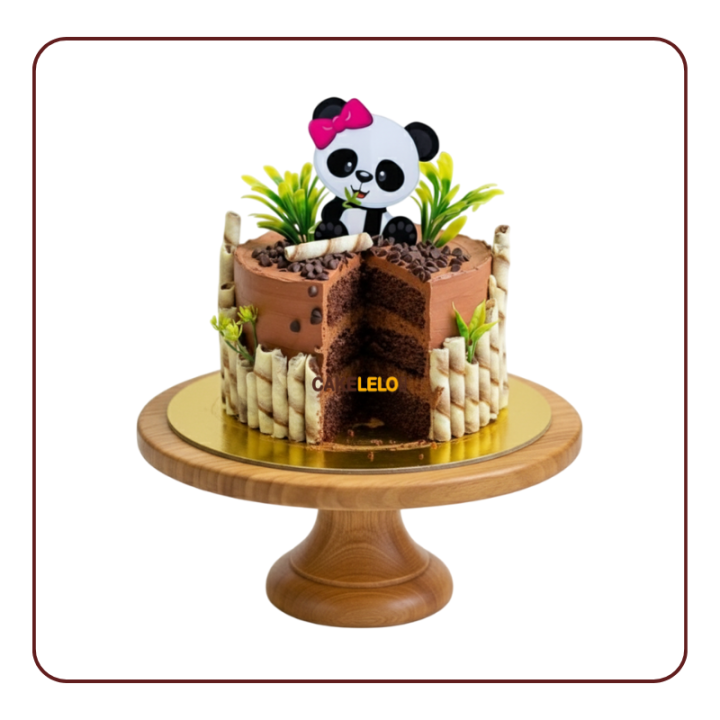 Bamboo Lover Bear Cake in Kudasan Gandhinagar | Panda Theme Cake