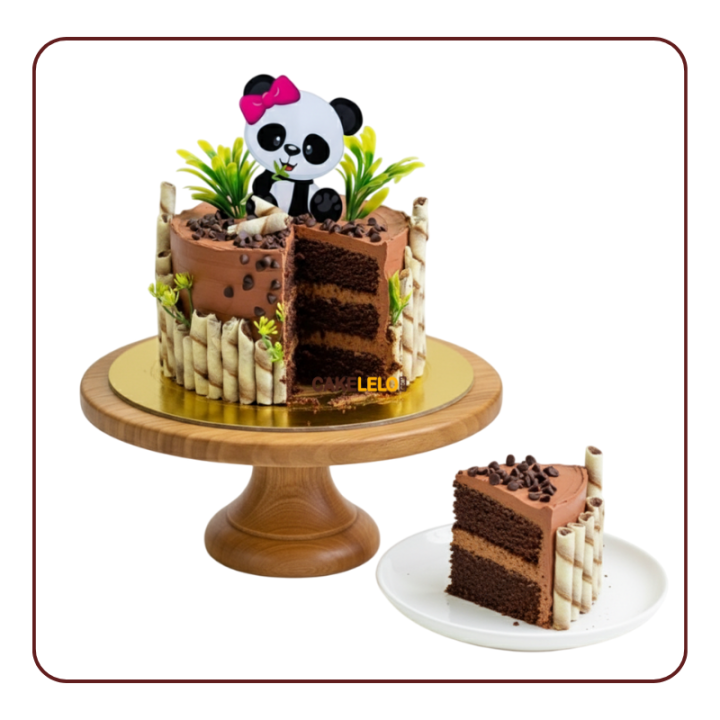 Bamboo Lover Bear Cake in Kudasan Gandhinagar | Panda Theme Cake