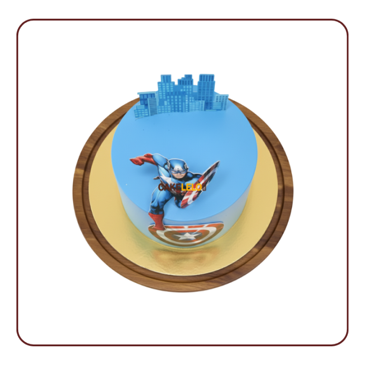 Captain America Theme Cake in Kudasan Gandhinagar | Superhero Custom Cake