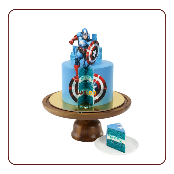 Captain America Theme Cake in Kudasan Gandhinagar | Superhero Custom Cake