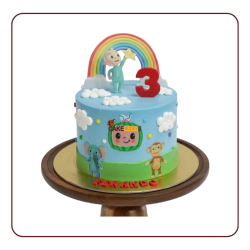 Coco Melon Theme Cake