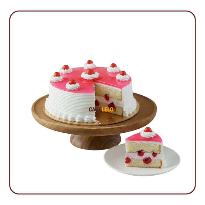 Strawberry Cake in Gandhinagar & Kudasan – Order Online | Cakelelo.com