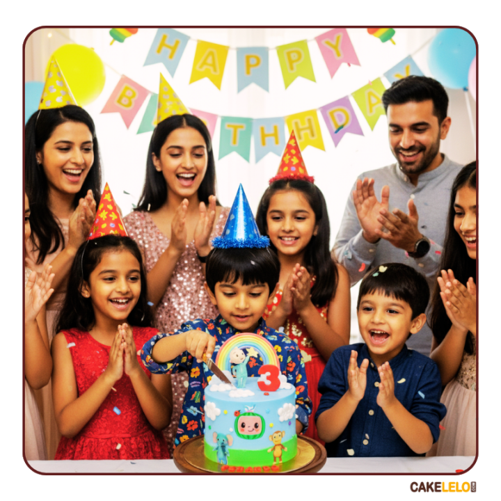 Coco Melon Theme Cake in Kudasan Gandhinagar | Kids Cartoon Cake