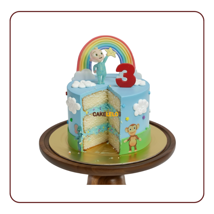 Coco Melon Theme Cake in Kudasan Gandhinagar | Kids Cartoon Cake