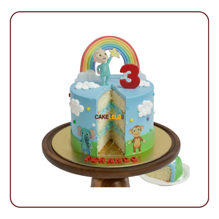 Coco Melon Theme Cake in Kudasan Gandhinagar | Kids Cartoon Cake