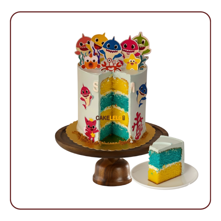 Bolo Baby Shark Cake in Kudasan Gandhinagar