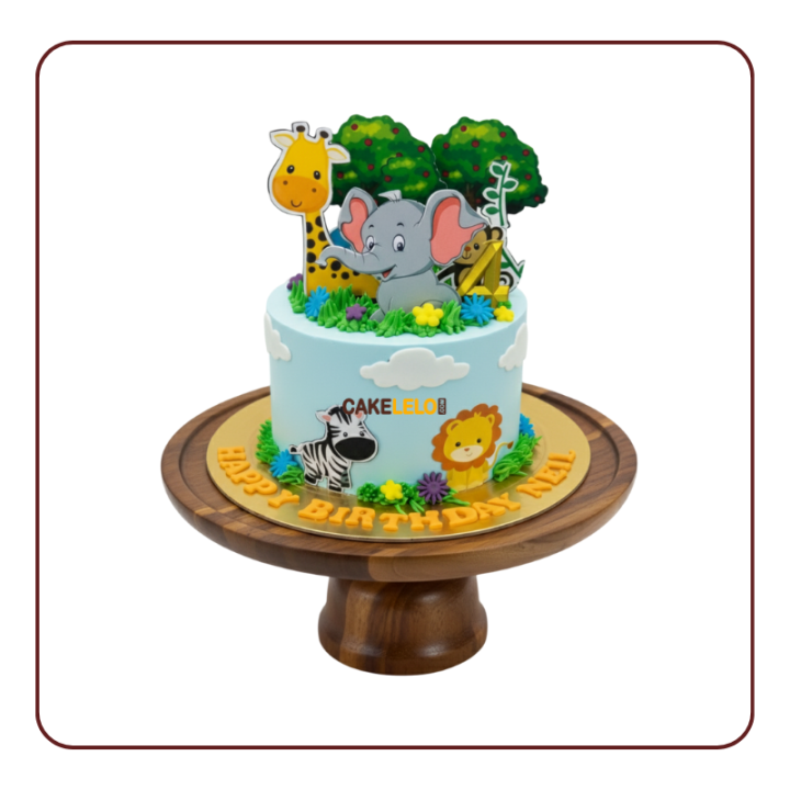 Step into a world of wild wonder — our Jungle Theme Cake brings adventure, color, and celebration magic to Kudasan.
