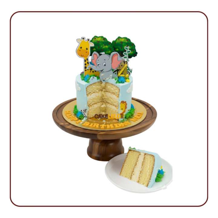 Jungle Theme Cake in Kudasan Gandhinagar | Safari Cake Design