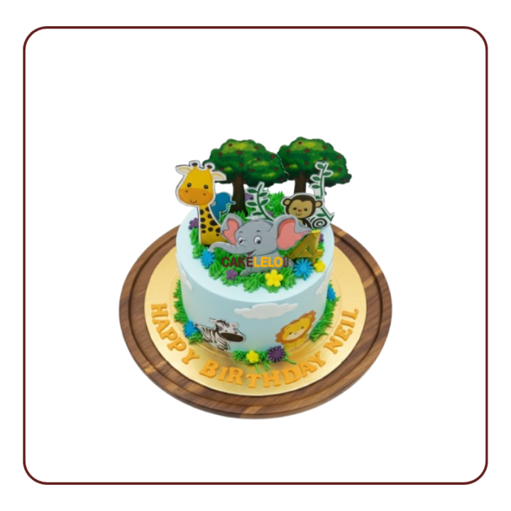 Wild Life Cake in Kudasan Gandhinagar | Nature Theme Cake