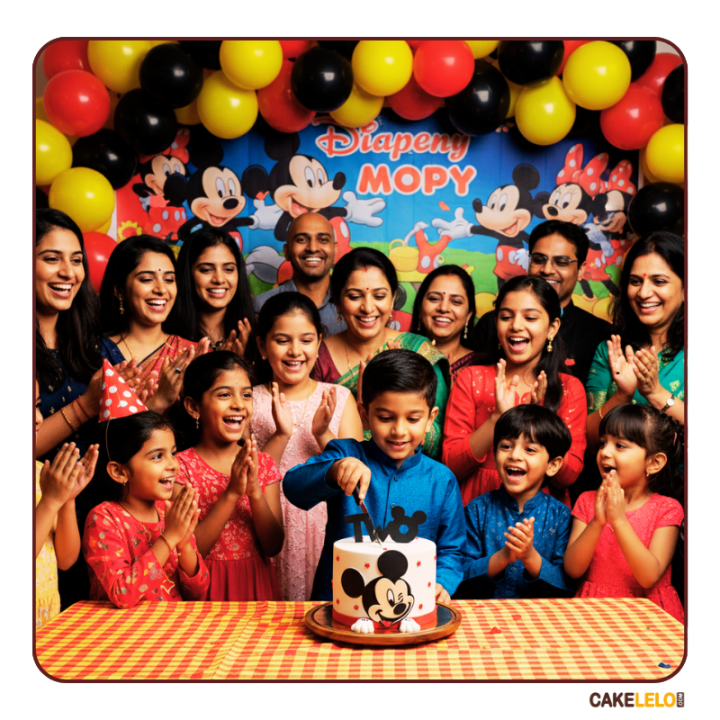 Micky Mouse Magic Cake in Kudasan Gandhinagar | Kids Cartoon Theme Cake