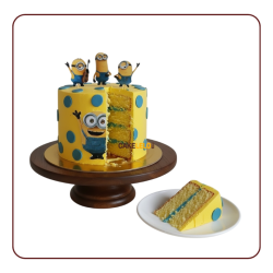 Minion with friend Cake