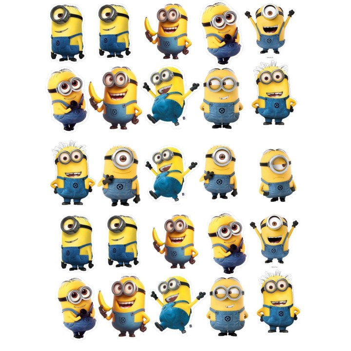 Minion with friend Cake