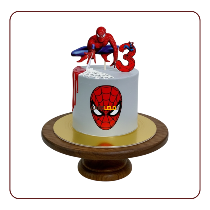 Spidey Action Pose Cake – A dynamic superhero creation crafted in Kudasan, Gandhinagar - The Spiderman.