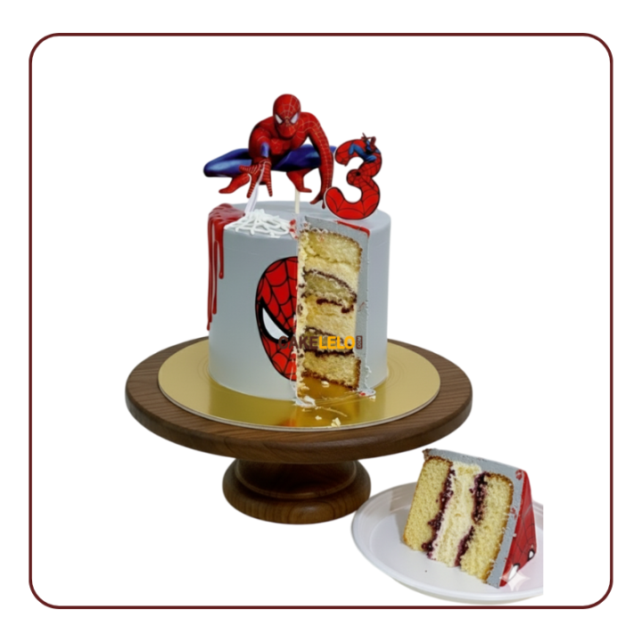 Spidey Action Pose Cake in Kudasan Gandhinagar | Superhero Kids Cake