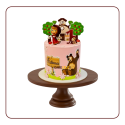 Masha and Bear Theme Cake