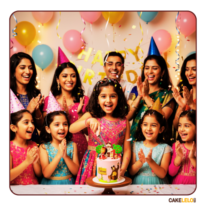 Masha and the Bear Cake in Kudasan, Gandhinagar | Cartoon Theme Cake