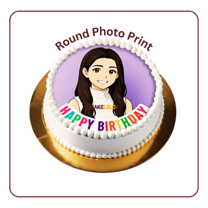 Photo Print Cake | Custom Edible Image Cake in Kudasan & Gandhinagar | Cakelelo.com