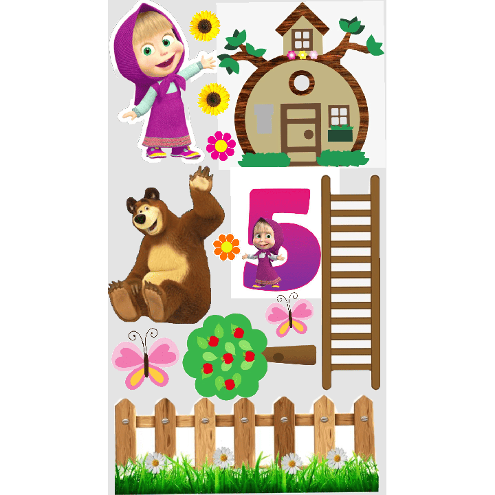 Masha and the Bear Cake in Kudasan, Gandhinagar | Cartoon Theme Cake