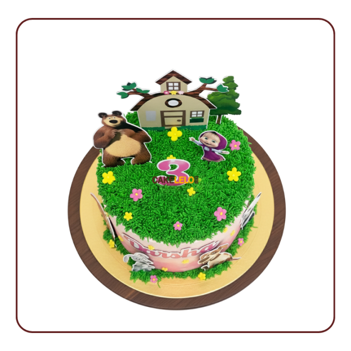 Masha and Bear Cake in Gandhinagar | Fun Cartoon Theme Cake