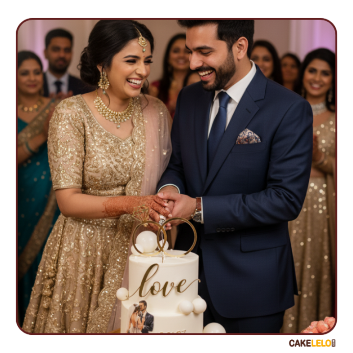 Diamond Dream Cake in Gandhinagar | Luxury Engagement Cake Design