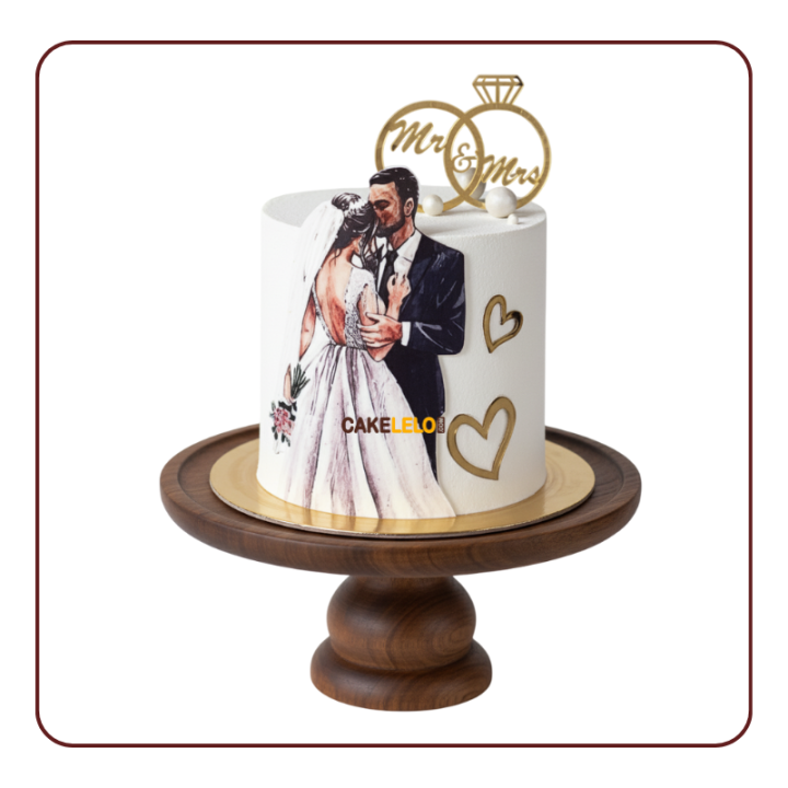 The “Eternal Love Cake” from Kudasan, Gandhinagar — a romantic masterpiece symbolizing endless affection and elegance.