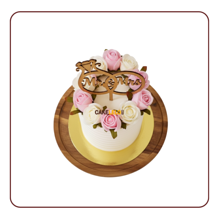 Golden Moment Cake in Kudasan | Engagement Celebration Cake