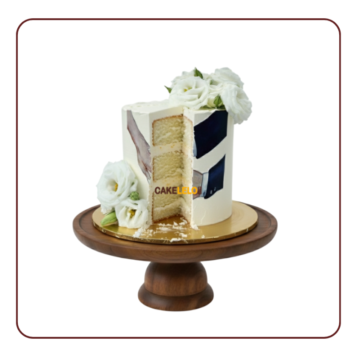 Love Blossom Engagement Cake | Best Cake Shop in  Gandhinagar