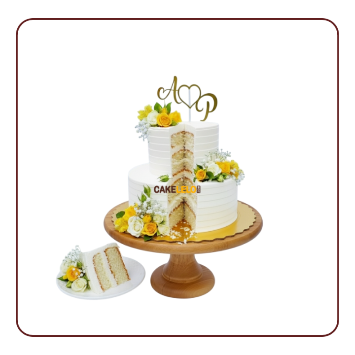 Royal Love Tier Wedding Cake in Kudasan, Gandhinagar