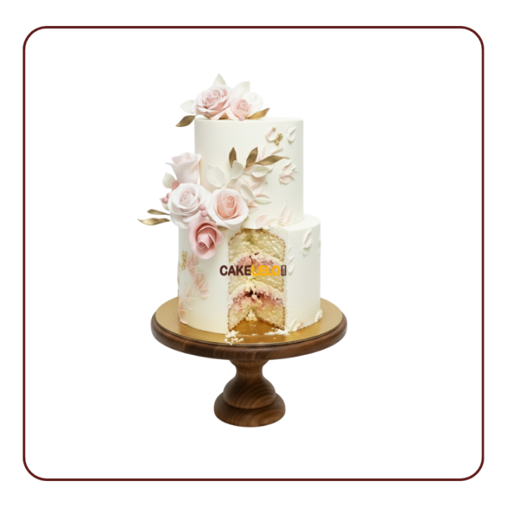 The Perfect Pair Wedding Cake in Kudasan, | Couple's Cake