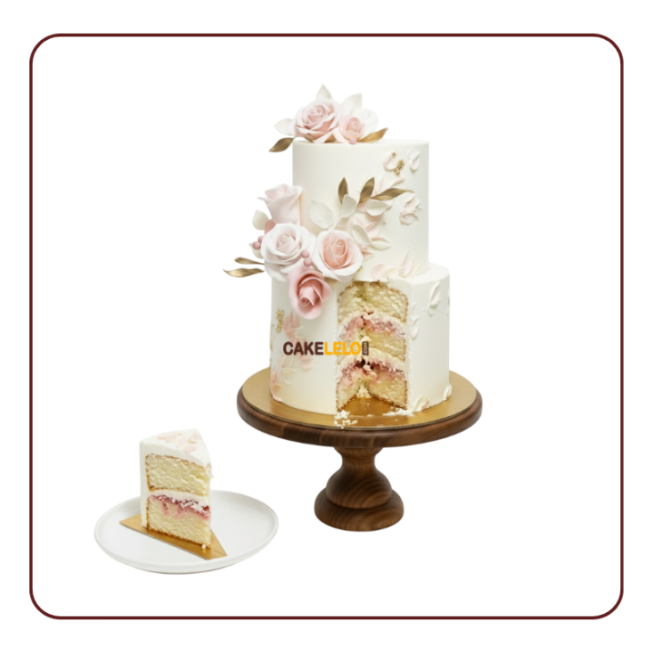 The Perfect Pair Wedding Cake in Kudasan, | Couple's Cake