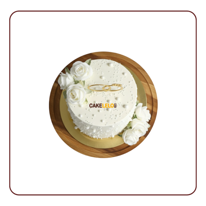 Urban Romance Wedding Cake in Kudasan| Modern & Chic