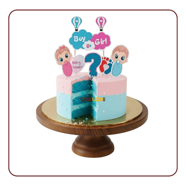 First Cradle Cake Kudasan | Gender Reveal Bakery Gandhinagar