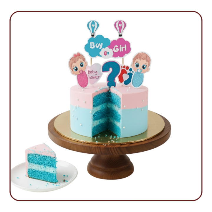 First Cradle Cake Kudasan | Gender Reveal Bakery Gandhinagar