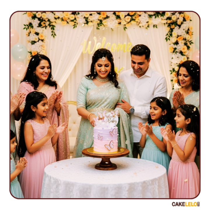 Little Star Butterfly Cake Kudasan | Gender Reveal Bakery