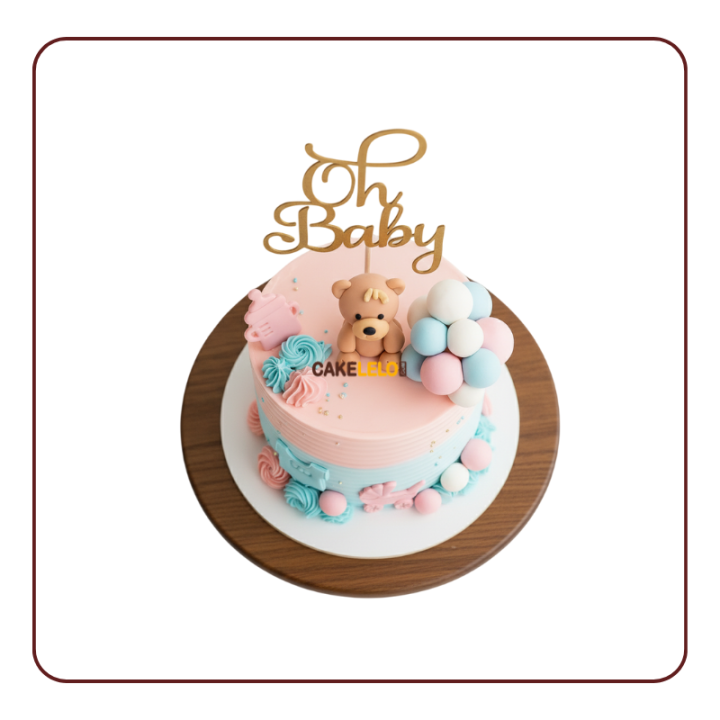 Little Star Delight Baby Shower Cake | Best Bakery in Kudasan