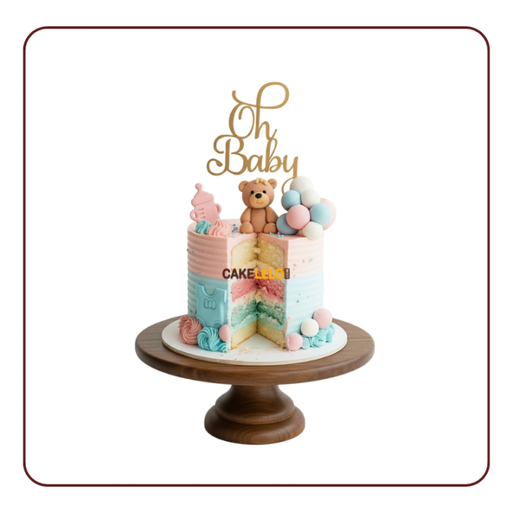 Little Star Delight Baby Shower Cake | Best Bakery in Kudasan