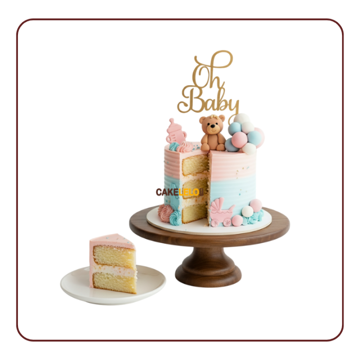 Little Star Delight Baby Shower Cake | Best Bakery in Kudasan