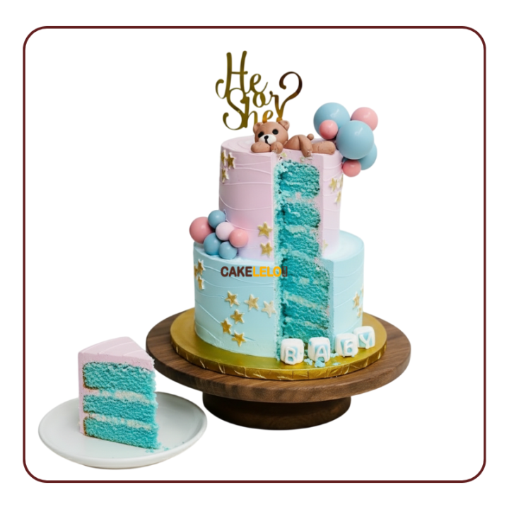 Storybook Sweet Cake | Baby Shower & Gender Reveal Cake in Kudasan