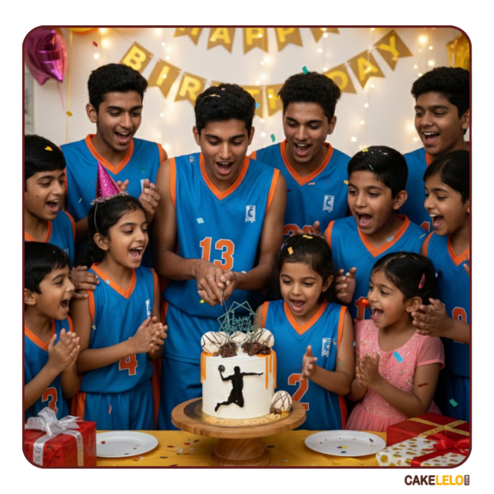 Basketball Theme Cake | Modern Drip Cake in Kudasan, Gandhinagar